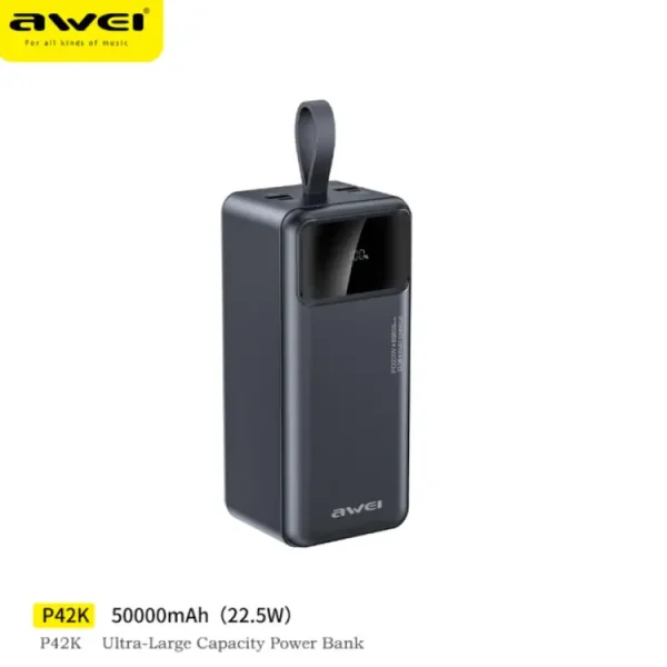 Awei P42K Power Bank 50000mAh Portable Powerbank
