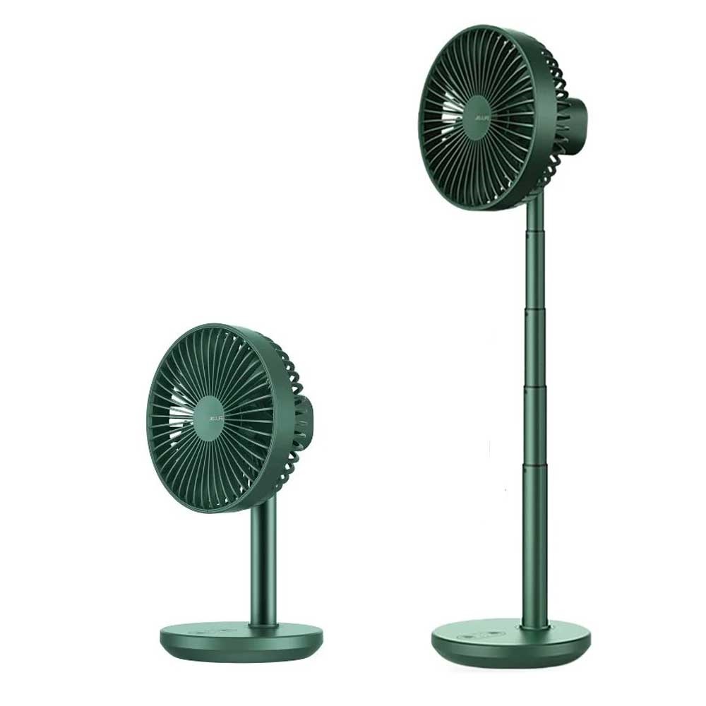 JISULIFE-FA13P-Oscillating-Extendable-Desk-Fan-Green